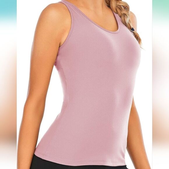 Gardenwed Racerback Tanktop. Pink Size Large: Built-in Bra. Excellent Condion - Picture 2 of 3